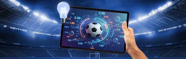 Quotenanalyse auf einem Tablet als Grundlage für die eigene Wettstrategie.